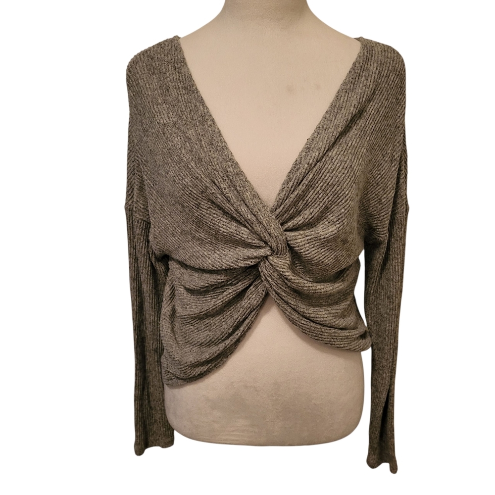 Candies Twisy Front Top Gray sz XS